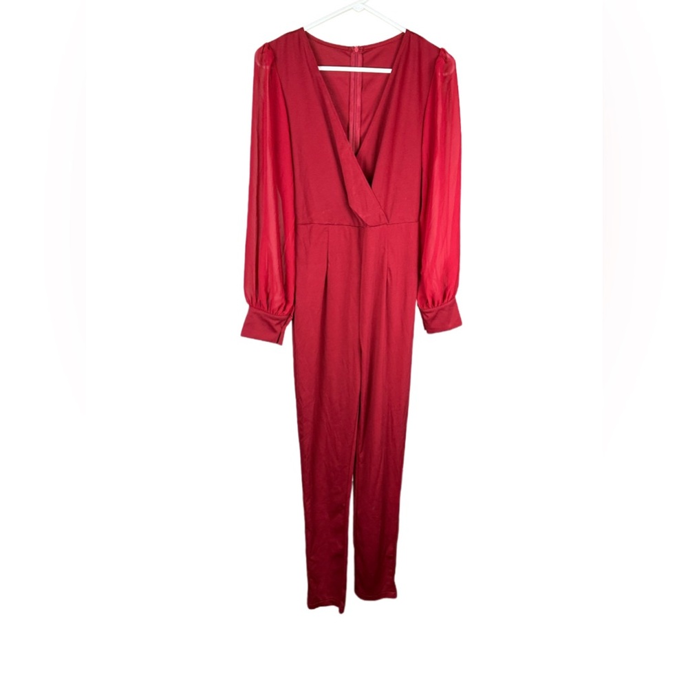 Elegant Red Jumpsuit